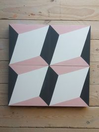 Zementfliesen | Design Cube XL | Rose