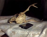 ArtStation - Skull and Phone - Oil still life, Miles Johnston
