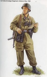 3rd Fallschirmjager Regiment, Holland, May 1940.
