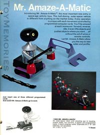 Mr. Amaze-A-Matic Programmable Robot by Hasbro 1970.
