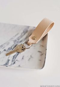 DIY Leather Keychain