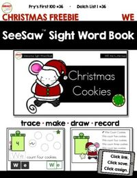 SeeSaw™ Sight Word Book CHRISTMAS FREEBIE Distance Learning by Jayne Gammons