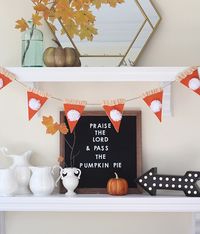 Pumpkin Pie Thanksgiving Garland – Less Than Perfect Life of Bliss