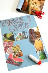 Each week, depending on the theme, we can have them look through magazines or grocery ads with parents and then cut and paste their favorite things. i.e. favorite foods, favorite games, family members, etc.. We can have them do little themes each week (themes will be given on Friday for them) and the Friday after we will find what they had discovered. It will help them learn their favorite things in English!