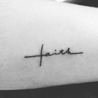 Small cross tattoo- faith