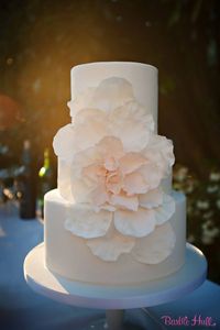photo: Barbie Hull Photography; Simple Wedding Cakes with Beautiful Details