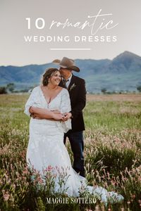 Read our blog that features 10 of our stunning, romantic wedding dresses! #romanticweddingdress #plussizeweddingdress #weddingdressinspo #weddingdressshopping