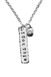 #kettlebell #kettlebelljewelry #fitnessjewelry #igotthis #handstampedjewelry #sterlingsilvernecklace #amazonhandmade