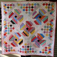 Jelly Roll Posies Quilt for Baby