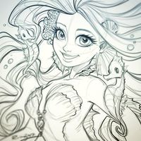 Took a few minutes to polish off another commission layout…okay, back to commercial work for a bit! Have to say though, my brain’s feeling a lot happier now! #art #drawing #sketch #doodle #digitalart #photoshop #character #portrait #illustration...