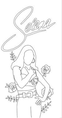 #coloringpage #printable #selena #selenaquintanilla #latino #coloringbook #coloring #texas #quarentine #bored #popculture