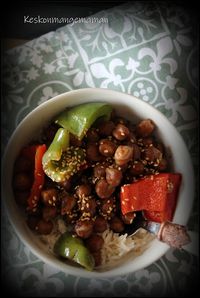 pois chiches sauce soja hoisin