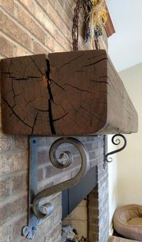 Decorative wrought iron corbels for mantel, shelves, counter tops, granite, and other wall support. Shoreline Ornamental Iron