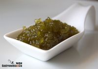 Mermelada de pimientos verdes
