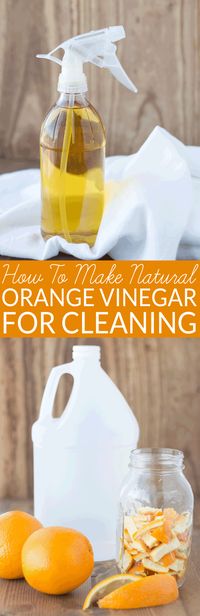 How to make orange vinegar for cleaning