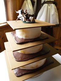 Unique Wedding Cake Flavors That You’ll Love | A Wedding Cake Blog This is an amazing cake! :D I don't think it will be considered for our wedding, but for others who may like it and I found this concept to be AWSOME!!!