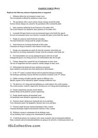 Passive Voice (Environment)