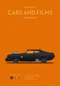 ‘Cars and Films’ Automotive Posters | Bikers Cafe