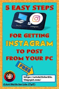 Have you ever wanted to post to Instagram from your PC but the + button just isn't there? Learn how to add this function to your desktop or laptop computer by going to my blog. I have described it in 5 easy step with screen-captured images for clarity. Save yourself time from having to watch multiple YouTube videos and without having to download new programs. You can be posting images in Insta within minutes. Let me know how it works for you. Go to artskillsforlife.blogspot.com