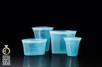 Zip Top® containers stand up, stay open and zip shut. No more lids! They are made of 100% platinum silicone which makes them endlessly reusable. And they’re safe to use in the microwave, dishwasher, oven and freezer! Zip Top® containers come in a variety of shapes and sizes for every need. Zip top was awarded Gold in the German Design Awards 2020.