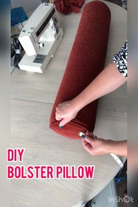 Bolster pillows add a designer touch to your home decor and are easy to make. This easy DIY project shows you how to measure and make your own custom pillow, as well as install a zipper for a removable cover and clean look. They are perfect for a bed, daybed, couch or chair. They’re a great way to freshen up or update any room in your home.