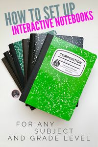 Interactive notebooks, interactive science notebooks, how to create interactive notebooks, steps to make interactive notebooks, middle school