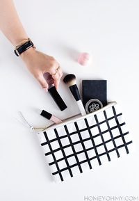 Grid Pouch DIY : homey oh my