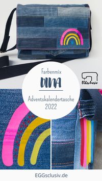 Jeanspatchwork „DinA“ – Adventskalendertasche 2022
