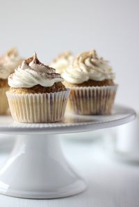 tiramisu cupcakes with whipped mascarpOne frosting