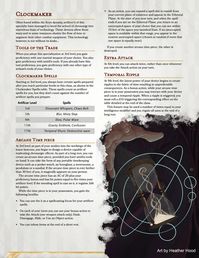 Artificer - Clockmaker v1. || Warp the power of the Luxon to your will! : UnearthedArcana