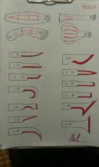 Carving tools sketching