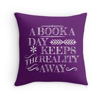 A book a day... Throw Pillows