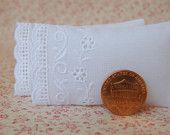 pillowcases sewn from wide eyelet trim