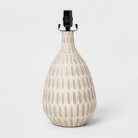 Large Retro Pattern Ceramic Table Lamp Base Gray - Project 62™ : Target