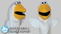 Video tutorial on how to sew a goose puppet using our Goose Hand Puppet Sewing Pattern available from our store. Visit us to see all of the other animal puppet sewing patterns that we carry. We also have person/people hand puppet sewing patterns!