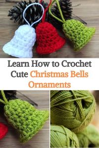 In this video, we will learn how to make these super simple and quick crochet Christmas decorations! You can use crochet bells to decorate your Christmas tree or just turn it into a crochet wreath or flag. The bell can be crochet with any yarn or yarn. The size will depend on the wire and hook used.They are super simple and quick to prepare and are a great use for small pieces of yarn. Even crochet beginners can try this crochet Christmas decoration very easily...