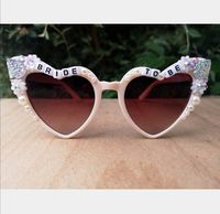 Check out this item in my Etsy shop https://www.etsy.com/uk/listing/1032367220/bride-to-be-oversized-heart-sunglasses