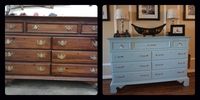 Before and After: $20 Craigslist dresser refinished into a living room credenza