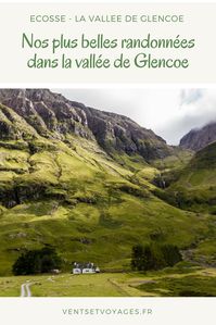 Tu recherches une magnifique randonnée en Ecosse? Retrouve mon expérience dans la vallée de Glencoa dans cet article #ventsetvoyages #hikeinscotland #randonneecosse #glencoe #ecosse #scotland