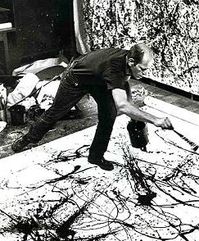 Jackson Pollock Photo Dancing and Painting Portrait