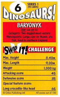 Dinosaurs Swap-it Cards issue 006 page 1 #Dinosaurs
