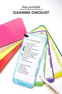 Cleaning Checklist - Genius! More