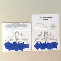 A foldable craft to retell the story: Jesus Calms a Storm