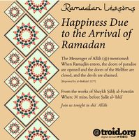 Happiness due to Arrival of Ramadan Ramadan Reminder #Allah #Quran #hadeeth #sunnah #quranverse #quranquotes #muslim #islam #islamicquotes #dua #islamicreminders #muslimpins #SubhanAllah #Alhamdulilaah #Bismillah #Islamicpins #islamicinfo #tawheed #aqeedah #tawakkul #taqwa #salafy #salafi #salafiyyah #manhaj