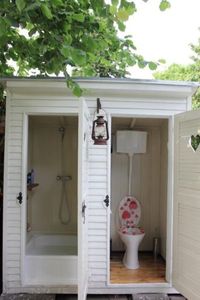 Strandhokjes idee voor de toilet en douche