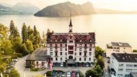This luxury boutique hotel is set in a stunning Art Nouveau property dating to 1901, directly on the shores of Lake Lucerne, just footsteps from the spectacular Vitznau-Rigi rack railway, the oldest in Europe, climbing up to 1798 metres to the summit of Mount Rigi.