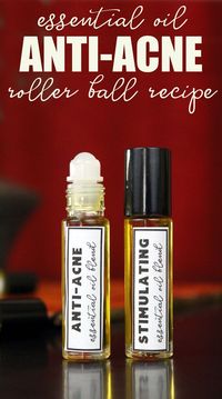 Essential Oil Anti-Acne Roller Ball Recipe! If you have a new teenager struggling with acne, or like me, you realized that acne doesn't end with adulthood, then you must try this essential oil anti-acne roller ball recipe! This natural essential blend is perfect for spot treating acne. And, because it's formulated with black cumin seed oil in addition to an anti-acne blend of essential oils, it also targets inflammation to reduce swelling and promotes skin regeneration & health. #acne