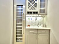 wet bar with wine fridge at DuckDuckGo