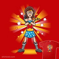 WonDaria Woman | Shirtoid #comic #comics #daria #dccomics #film #movie #nathandavis #obvian #tvshow #wonderwoman