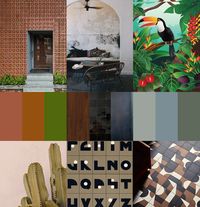 le.nid AI - projet 75 Villette_ - conseils en aménagement et décoration d'une entrée - planche d'ambiance